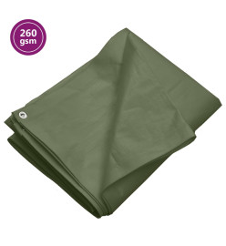 Bâche 260 g/m² 8x12 m Vert PEHD