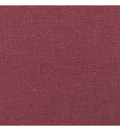 Ensemble de canapés 4 pcs avec coussins rouge bordeaux tissu