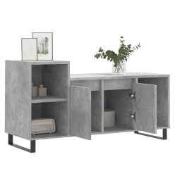 Meuble TV Gris béton 100x35x55 cm Bois d'ingénierie