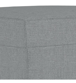 Ensemble de canapés 3 pcs coussins gris clair tissu