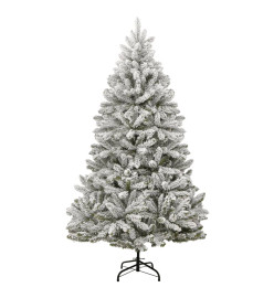 Sapin de Noël artificiel à charnières avec neige floquée 180 cm