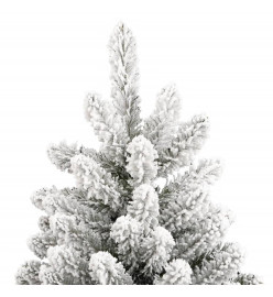 Sapin de Noël artificiel à charnières avec neige floquée 180 cm