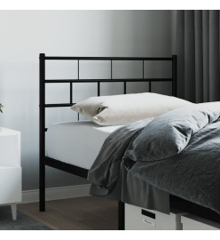 Tête de lit métal noir 90 cm