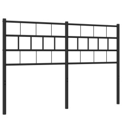 Tête de lit métal noir 150 cm