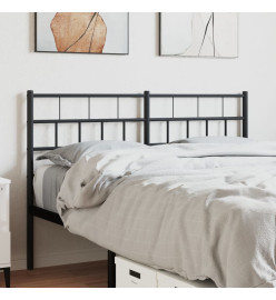 Tête de lit métal noir 135 cm
