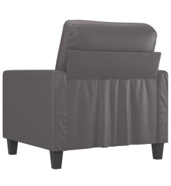 Fauteuil Gris 60 cm Similicuir