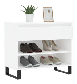 Armoire à chaussures Blanc 70x36x60 cm Bois d'ingénierie