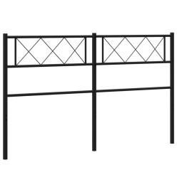 Tête de lit métal noir 140 cm