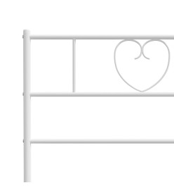 Tête de lit métal blanc 180 cm