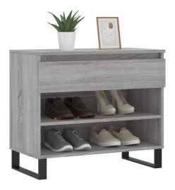 Armoire à chaussures Sonoma gris 70x36x60 cm Bois d'ingénierie