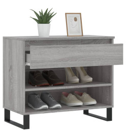 Armoire à chaussures Sonoma gris 70x36x60 cm Bois d'ingénierie