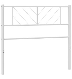 Tête de lit métal blanc 100 cm