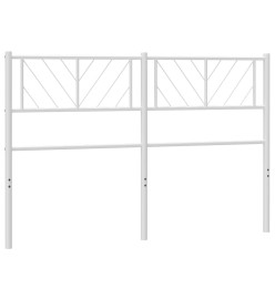 Tête de lit métal blanc 150 cm