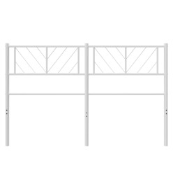 Tête de lit métal blanc 150 cm