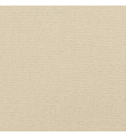 Canapé 2 places avec oreillers décoratifs crème 140 cm tissu