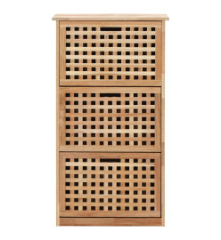 Armoire à chaussures 55x20x104 cm Bois de noyer massif