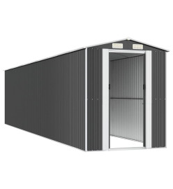 Abri de jardin Anthracite 192x855x223 cm Acier galvanisé