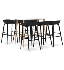 Ensemble de bar 7 pcs Blanc et noir