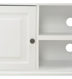 Meuble TV Blanc 90 x 30 x 40 cm Bois