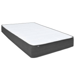 Sommier tapissier Gris foncé Tissu 140x200 cm