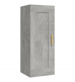 Armoire murale Gris béton 35x34x90 cm Bois d'ingénierie