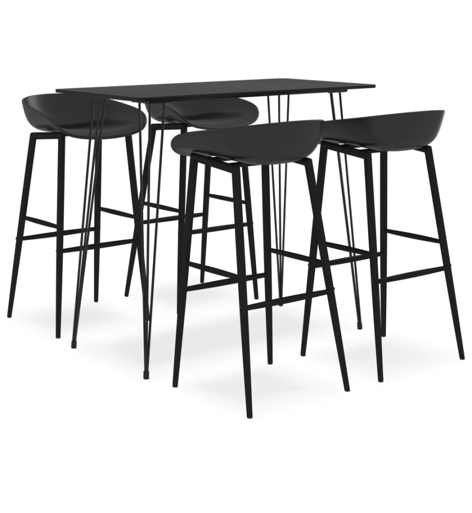 Ensemble de bar 5 pcs Noir