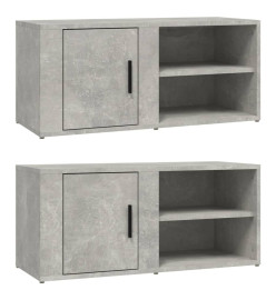 Meubles TV 2 pcs Gris béton 80x31,5x36 cm Bois d'ingénierie