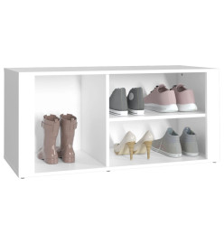 Armoire à chaussures Blanc 100x35x45 cm Bois d'ingénierie