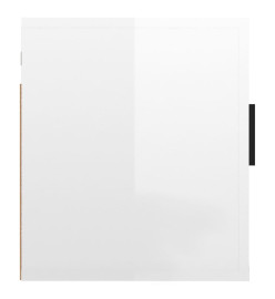 Meubles TV muraux 2 pcs Blanc brillant 40x34,5x40 cm