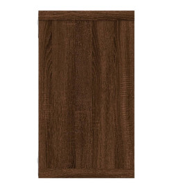 Étagères murales cubiques 2 pcs Chêne marron 80x15x26,5 cm