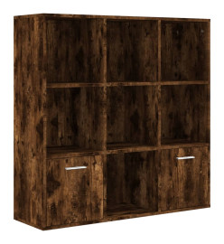 Armoire à livres Chêne fumé 98x30x98 cm