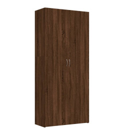 Armoire à chaussures Chêne marron 80x35,5x180cm Bois ingénierie