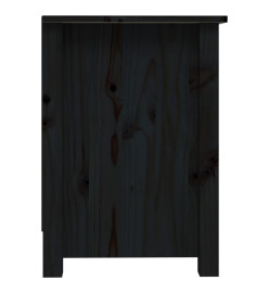 Meuble TV Noir 103x36,5x52 cm Bois de pin massif