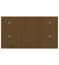 Support de moniteur Marron miel 50x27x15 cm Bois de pin solide