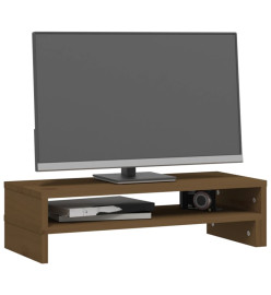 Support de moniteur Marron miel (52-101)x22x14 cm Bois de pin