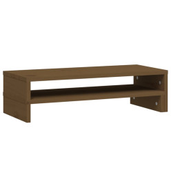 Support de moniteur Marron miel (52-101)x22x14 cm Bois de pin