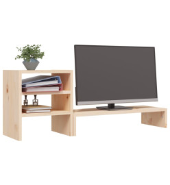 Support pour moniteur 81x20x30 cm Bois de pin solide