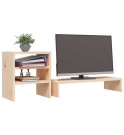 Support pour moniteur 81x20x30 cm Bois de pin solide