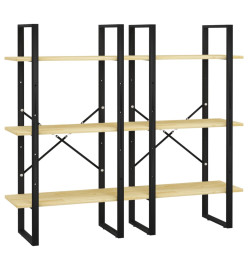 Étagère de rangement 60x30x210 cm Bois de pin massif