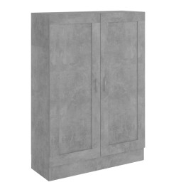 Bibliothèque Gris béton 82,5x30,5x115 cm Aggloméré