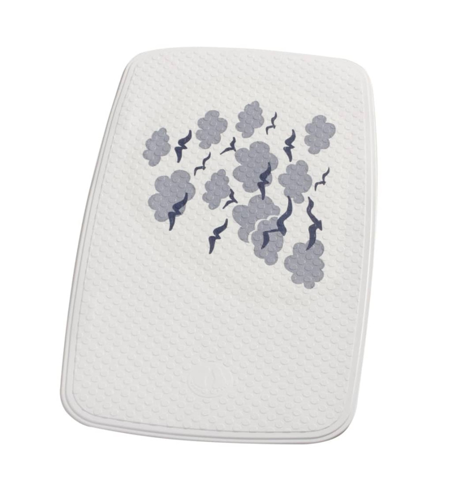 RIDDER Tapis de bain Helgoland 38x72 cm Blanc et bleu