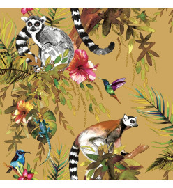 DUTCH WALLCOVERINGS Papier peint Lemur Ocre