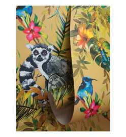 DUTCH WALLCOVERINGS Papier peint Lemur Ocre