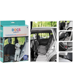 Pets Collection Housse de protection de siège d’auto pour animaux Noir