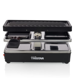 Tristar Gril à raclette 2 personnes RA-2741 400 W 23,8x10,4 cm Noir