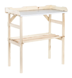 HI Table de rempotage en bois 82x38x78 cm