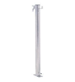 Colonne à eau de jardin 60 cm acier inoxydable rond