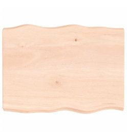 Dessus de table bois chêne massif non traité bordure assortie