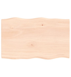 Dessus de table bois chêne massif non traité bordure assortie