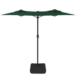 Parasol à double tête vert 316x240 cm